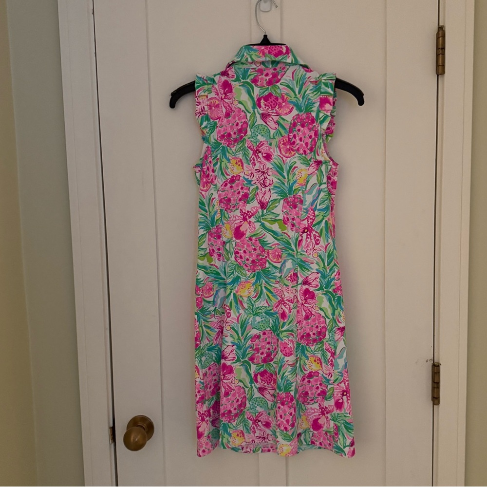 NEW! Lilly Pulitzer Silvia Mini Dress Pinky Green with Shorts Size XXS - Picture 8 of 11